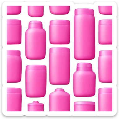 Pink shampoo and conditioner  sticker