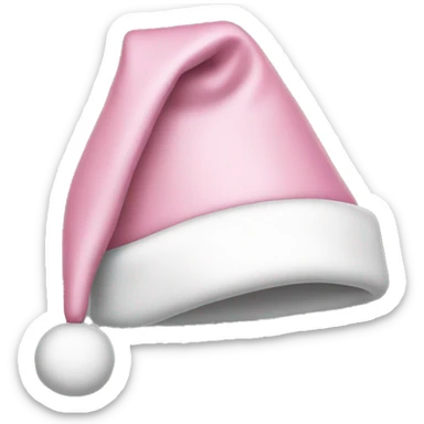 light pink santa hat sticker