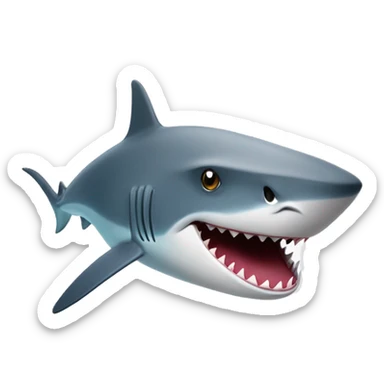 requin avec chapeau en haut de forme sticker