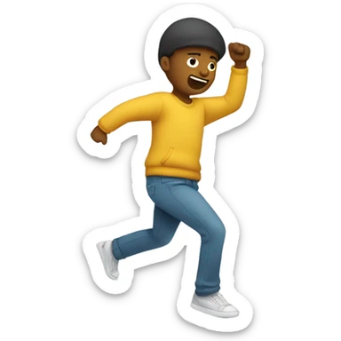 Personne qui fait un dab  sticker