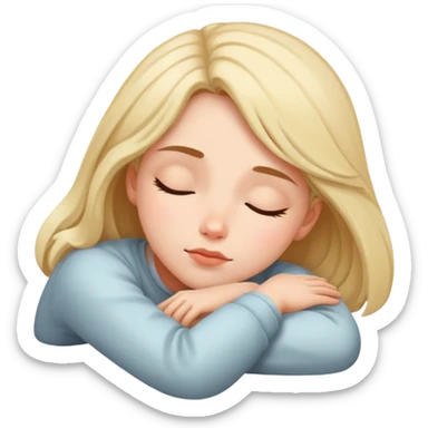 dreaming girl in solitude sticker