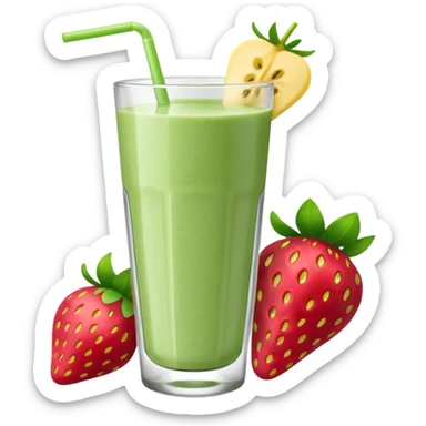 strawberry banana spinach smoothie  sticker