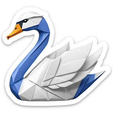 Origami swan like Prison Break version which Michel Scolfild made one. sticker