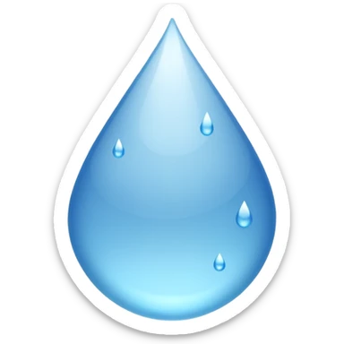 Gota de agua color blanco white sticker