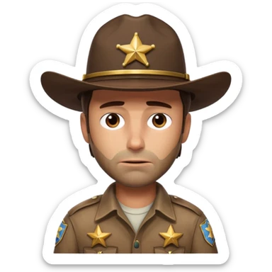 Create Rick Grimes From The Walking Dead sticker