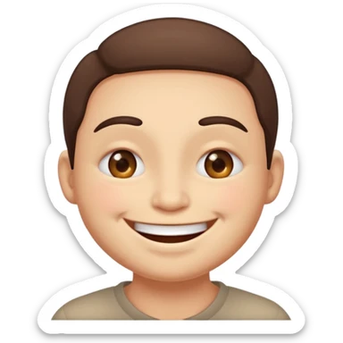 I want an overly excited face that says “I am so excited, I cannot contain. With eyes tightly squeezed closed together and a big grin emoji. With no  eyes  sticker