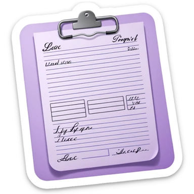 lilac medical prescription sticker