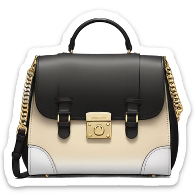 Realistic cream to black ombre michael kors satchel purse. sticker