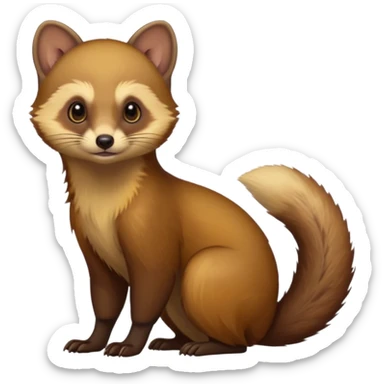 European pine marten sticker