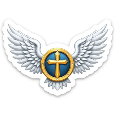 dominus' emblem holy wings sticker