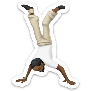 Snoop dogg doing a handstand  sticker