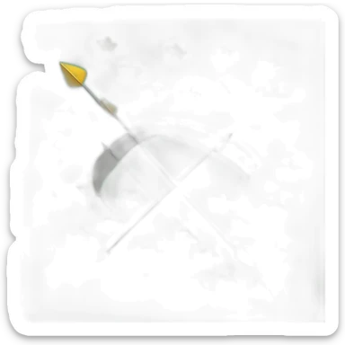 flag with 3 arrows and 12 gold stars on a green background sticker