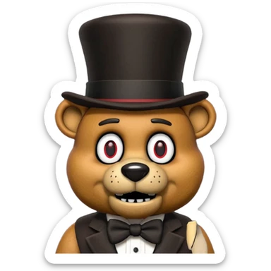 Freddy Fazbear from Five Nights At Freddy's Moive sticker