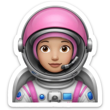 Astronaut with Pink Visors sticker