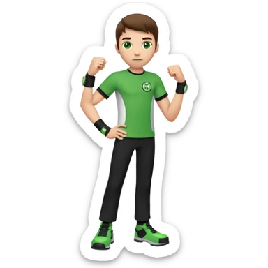 Ben 10 RACE AGAINST TIME crashes Ben 10 classic  sticker