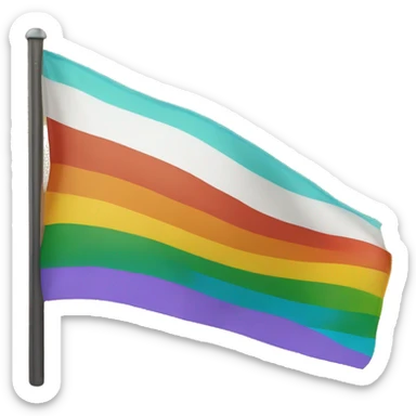 Ventus Terra Aqua Progress pride flag sticker
