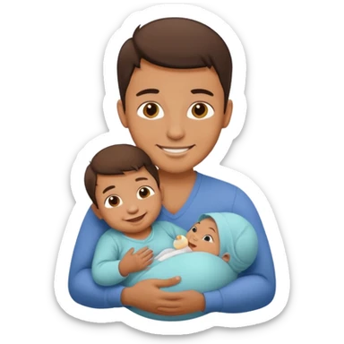 breastfeeding man sticker