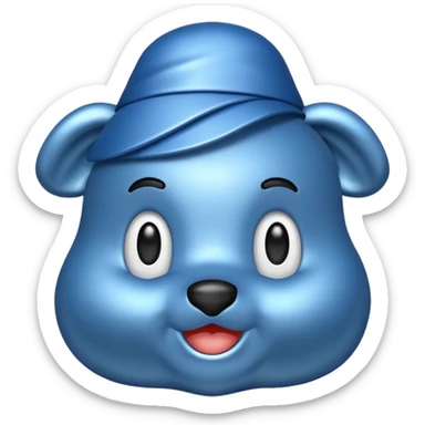 Corno francese blu sticker