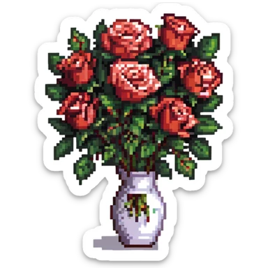 bouquet of roses sticker