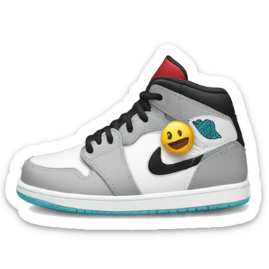 Jordan sneakers and textbook sticker