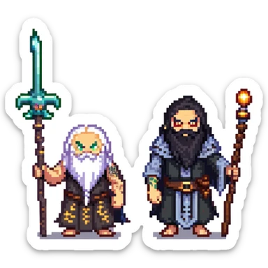 Sukuna from Jujutsu Kaisen versus a wizard sticker