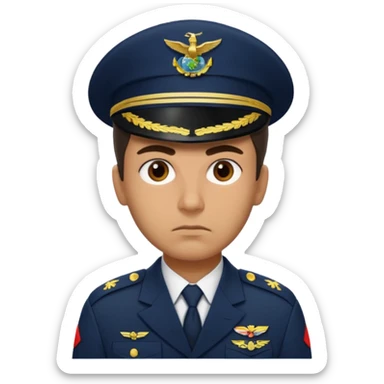 crie emojis de um militar do corpo de fuzileiros navais do brasil com cara de mau sticker