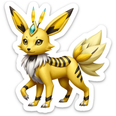 Meloetta-Renamon-Umbreon-Jolteon-Beedrill-Manectric-hybrid-fusion, full body sticker