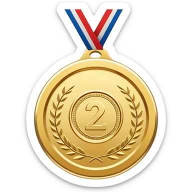 Create a gold medal which has an inscription "Brocation 2026" sticker