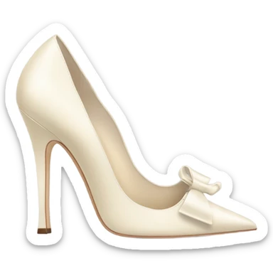 Cream Heels Manolo blahnik  sticker