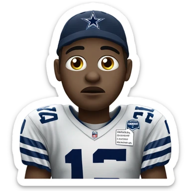 Sad Dallas cowboys fan sticker