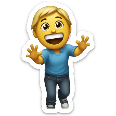 knocking on door very loudly sticker