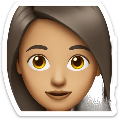 Designer brunette with an iPad tablet sticker