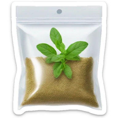 Ziploc bag with oregano sticker