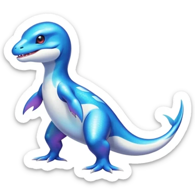 Shiny Koraidon-Latios-Salamander-Fakémon-hybrid-creature (full body)  sticker