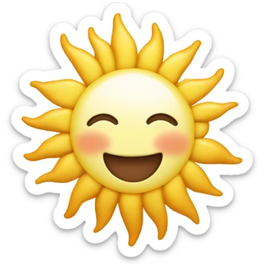 Sun saying good morning  sticker