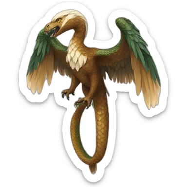 Aigle attrape serpent sticker