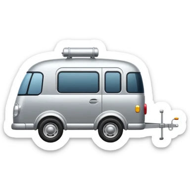 car with towbar pulling a  trailer  sticker