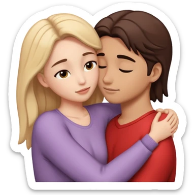 intimate moment between lovers sticker