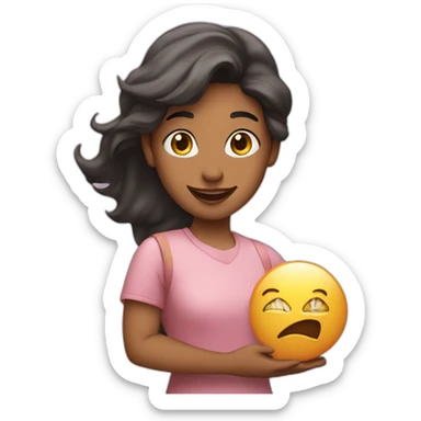 Person holding a sign that reads “Happy Birthday Priya” sticker