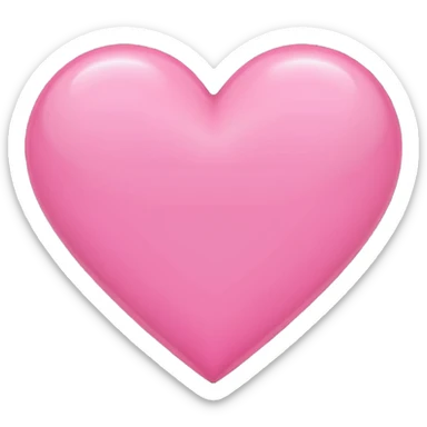 pink heart sticker