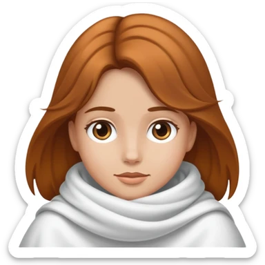 Een meisje die geen voor rand heeft sticker