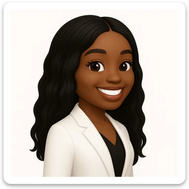 turn the second man in emoji style of the 1st image, match the facial features and match dressing style of the 2nd image, she is wearing white suit side pose sticker