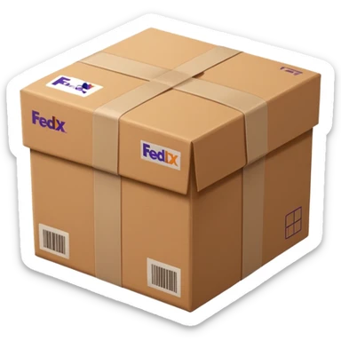 FedEx delivery parcel sticker