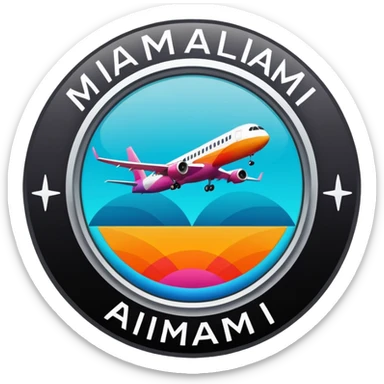 miami international airport logo sticker