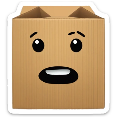 Cardboard with "need help" written on it sticker