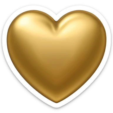 coração dourado estilo dos corações do iphone sticker