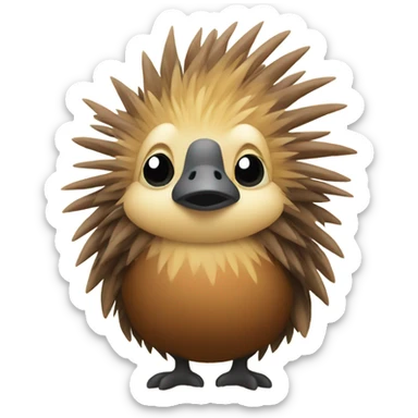 Porcupine as a chicken  sticker
