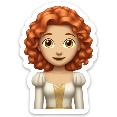 the red-haired princess sticker