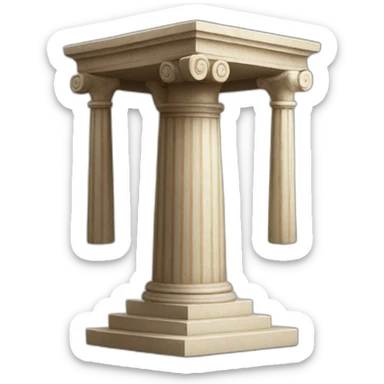 greek offering pedestal sticker