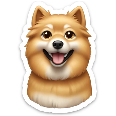 Beige caramel spitz sticker